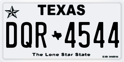 TX license plate DQR4544