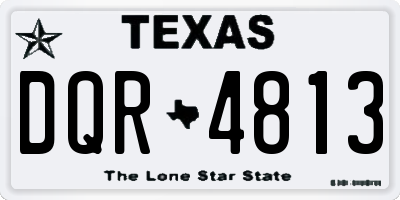 TX license plate DQR4813