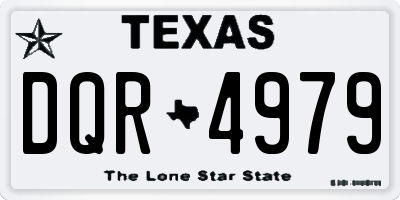 TX license plate DQR4979