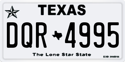 TX license plate DQR4995