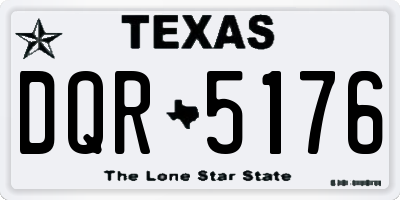 TX license plate DQR5176