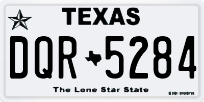 TX license plate DQR5284