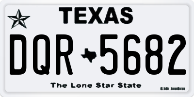 TX license plate DQR5682