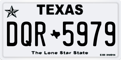 TX license plate DQR5979