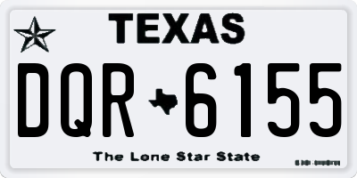 TX license plate DQR6155