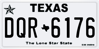 TX license plate DQR6176