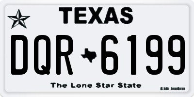 TX license plate DQR6199