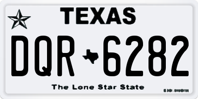 TX license plate DQR6282