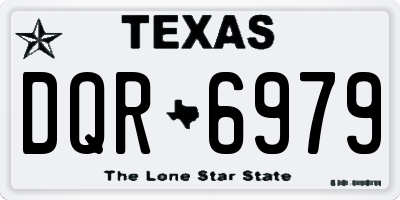 TX license plate DQR6979