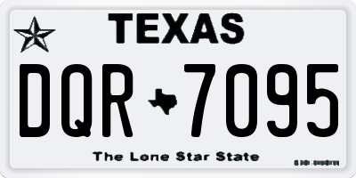 TX license plate DQR7095