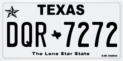 TX license plate DQR7272