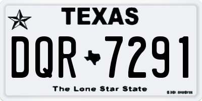 TX license plate DQR7291