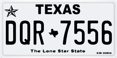 TX license plate DQR7556