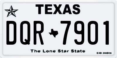 TX license plate DQR7901