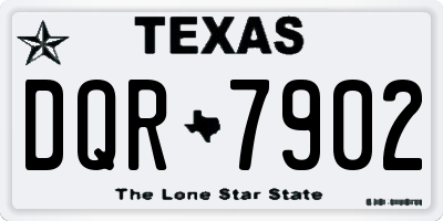 TX license plate DQR7902