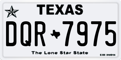 TX license plate DQR7975