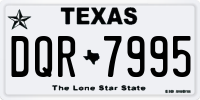 TX license plate DQR7995