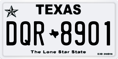 TX license plate DQR8901