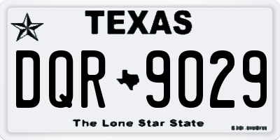 TX license plate DQR9029