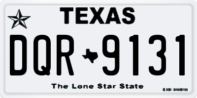 TX license plate DQR9131