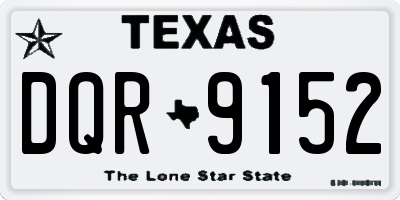 TX license plate DQR9152