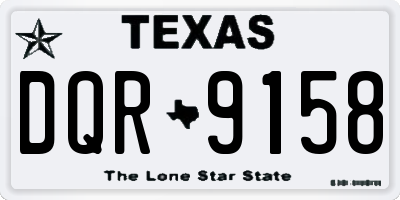 TX license plate DQR9158