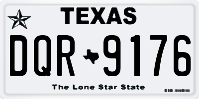 TX license plate DQR9176