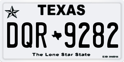TX license plate DQR9282