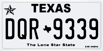 TX license plate DQR9339