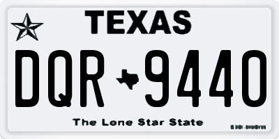 TX license plate DQR9440