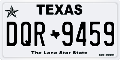 TX license plate DQR9459