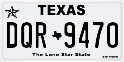 TX license plate DQR9470