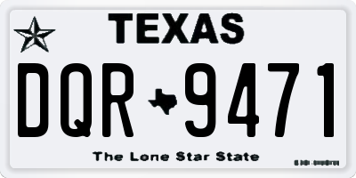 TX license plate DQR9471