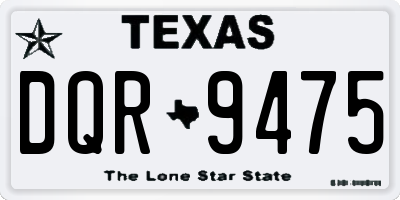 TX license plate DQR9475