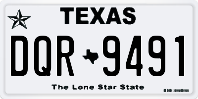 TX license plate DQR9491