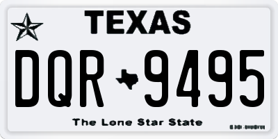 TX license plate DQR9495