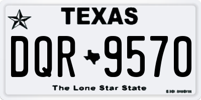 TX license plate DQR9570