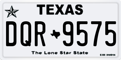 TX license plate DQR9575
