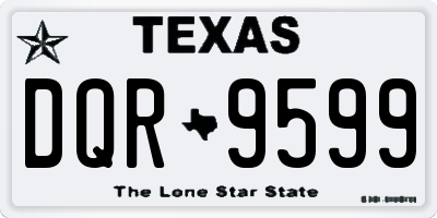 TX license plate DQR9599