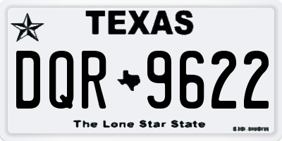 TX license plate DQR9622