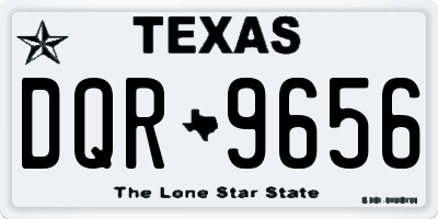 TX license plate DQR9656