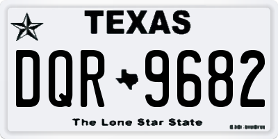 TX license plate DQR9682