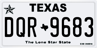 TX license plate DQR9683