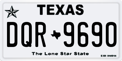 TX license plate DQR9690