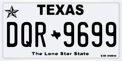 TX license plate DQR9699