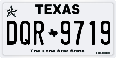 TX license plate DQR9719
