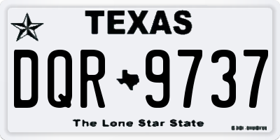 TX license plate DQR9737