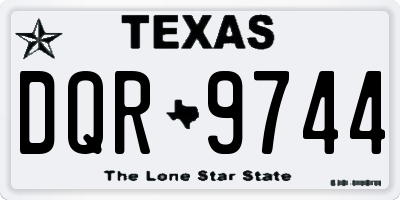 TX license plate DQR9744