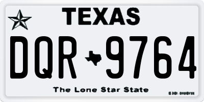 TX license plate DQR9764
