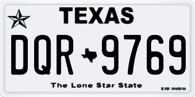 TX license plate DQR9769